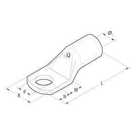 150mm² Copper lug flexible M12 [Pack of 25]
