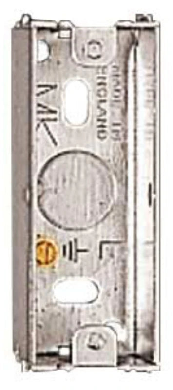 Box 1 Gang Architrave Flush Knockouts 75 x 27 x 27mm Steel