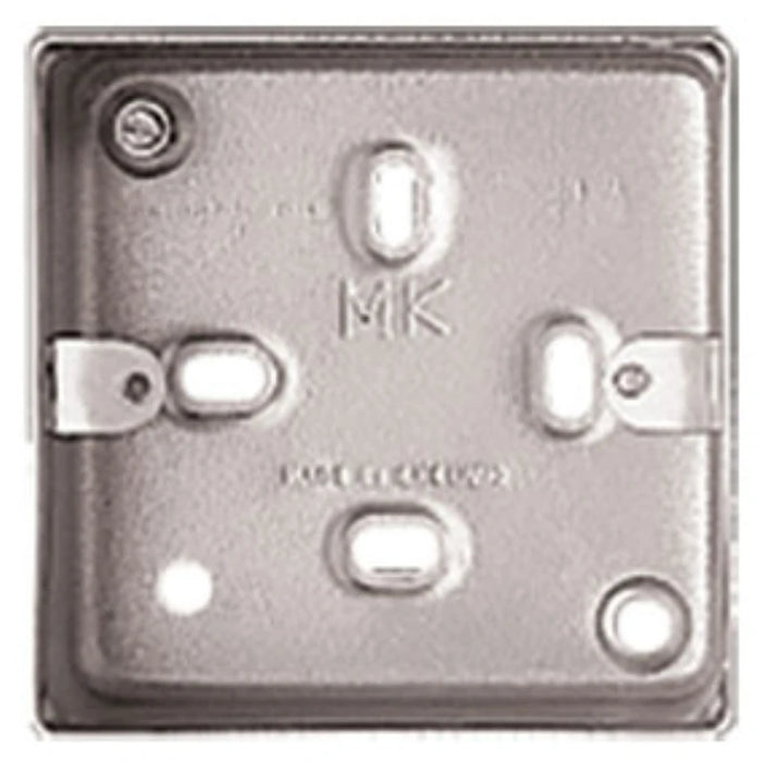 Box 1 Gang Surface No Knockouts 86 x 86 x 41mm Aluminium Square Corners