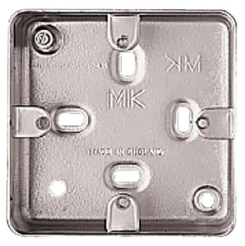 Box 1 Gang Surface 86 x 86 x 40mm Aluminium