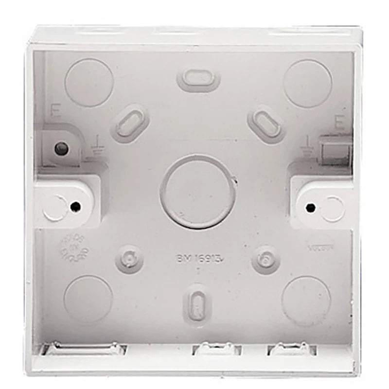 1 Gang Moulded Surface Installation Box 29mm Depth