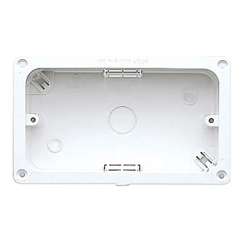 Box 2 Gang Flush Flanged 88X148X45mm White