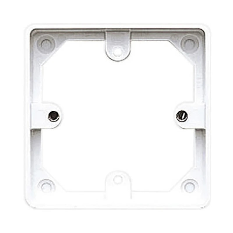 Pattress 1 Gang For Logic Plus ACcessories 20mm White