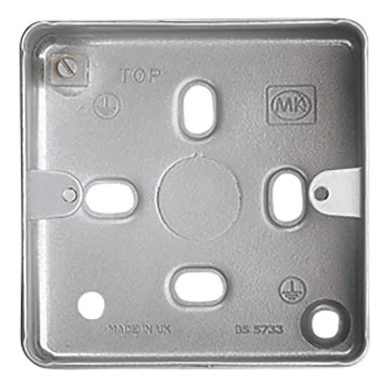 Box 1+2 Gang Surface 73 x 73 x 40mm Aluminium