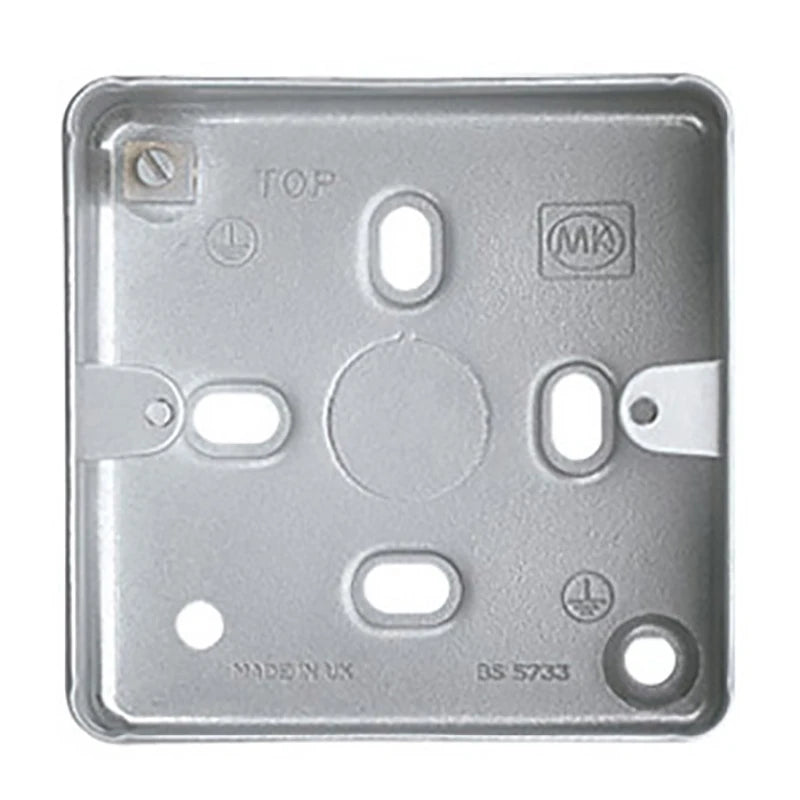 Box 1 Gang Surface 86 x 86 x 40mm Aluminium No Knockouts