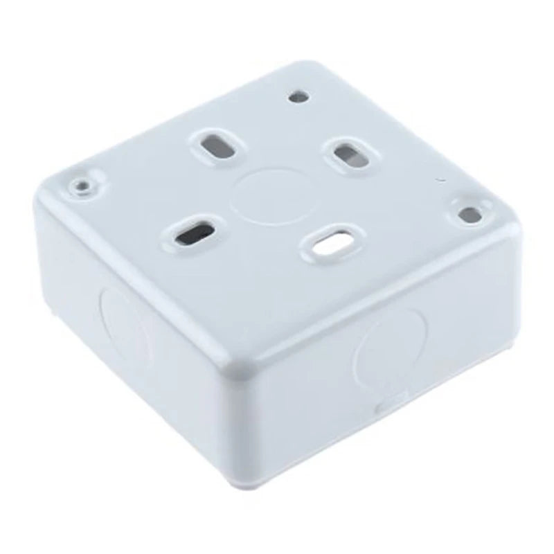 Box 1 Gang Surface 86 x 86 x 40mm Aluminium 6 x 20mm Knockouts