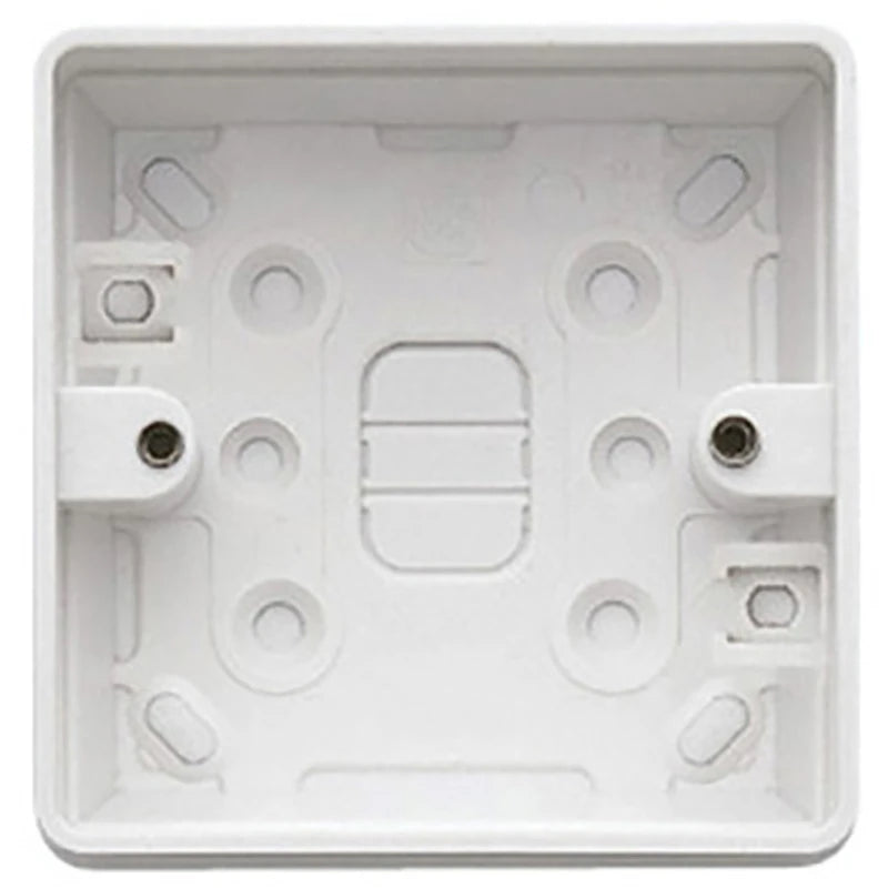 Box 1 Gang PVC Surface 87 x 87 x 32mm White