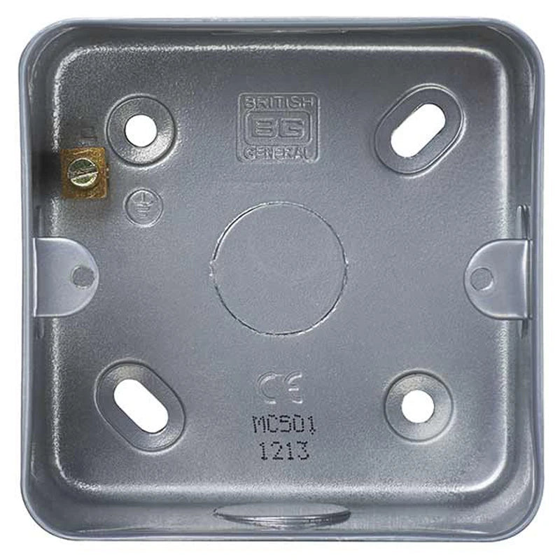 Box Surface Mounting 1 Gang Metalclad