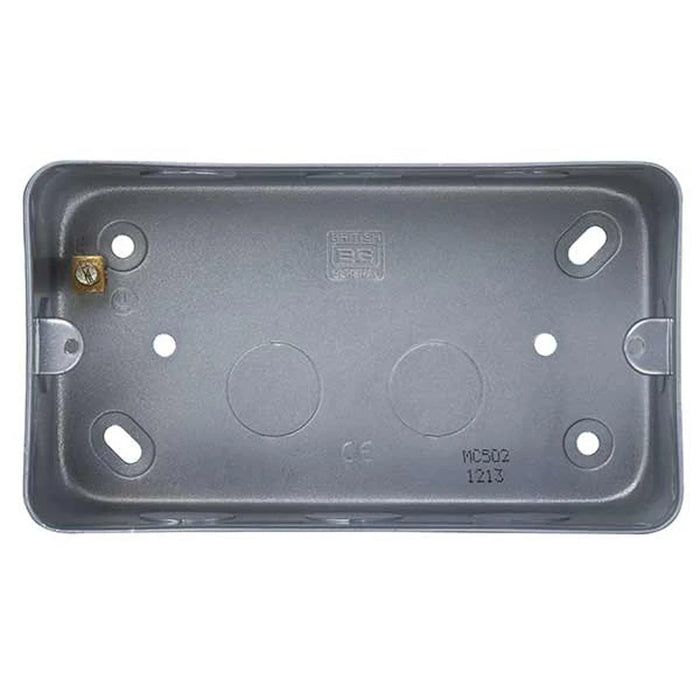 Box Surface Mounting 2 Gang Metalclad