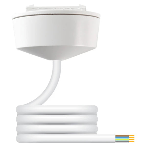 Ceiling Rose 4 Pin Prewired Plugin 6A White 1mm² x 3m LSZH