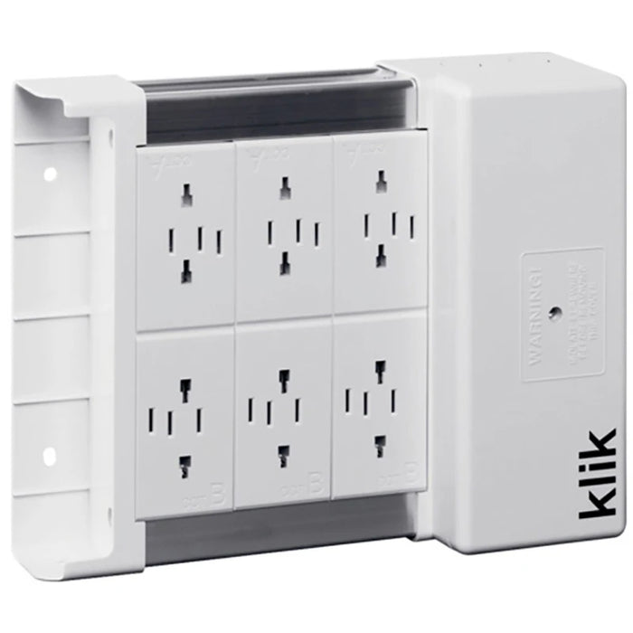 Marshalling Distribution Frame Klik Marshalling Box 6 Way 4 Pole Lighting Distribution Unit 16A White ...