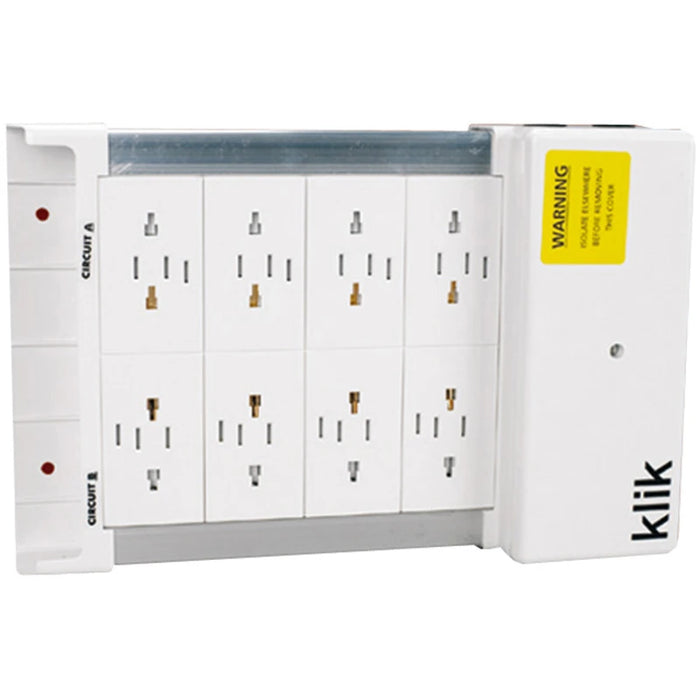 Klik Marshalling Box 8 Way 4 Pole Lighting Distribution Unit 16A White
