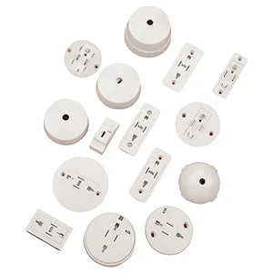 Plug 3 Pin Pre-Wired 6A White 1mm2X3M PVC Flexible Cord