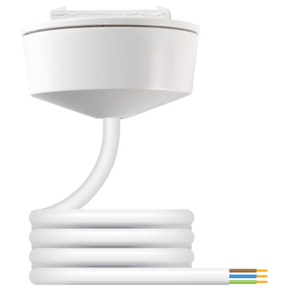 Ceiling Rose 3 Pin Prewired Plugin 6A White 1mm² x 5m LSZH