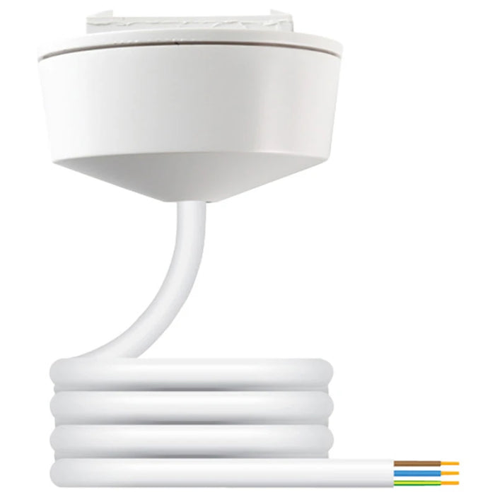 Ceiling Rose 3Pin Prewired Plugin 6A White 1mm² x 5m PVC