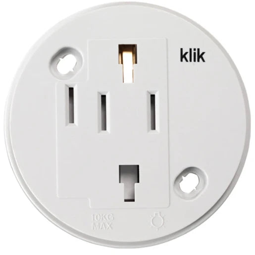 Socket Outlet 4 Pin Round 6A 74 x 7mm White