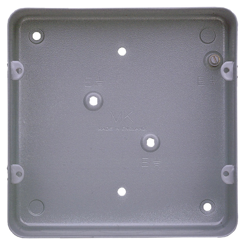 Box 6&8 Gang Flush Aluminium W/O Knockouts