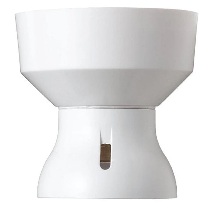 Batten Lamp Holder BC Straight Sg Hr White