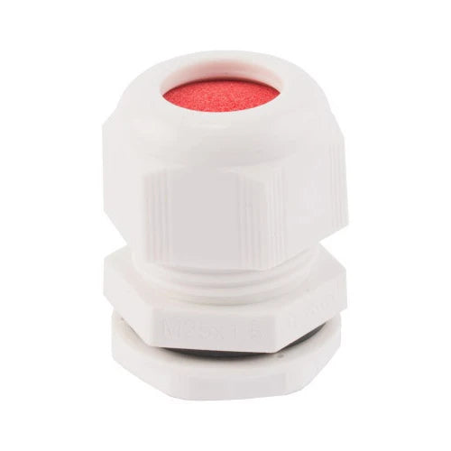 Cable Gland Locknuts & Washers 32mm Polyamide White