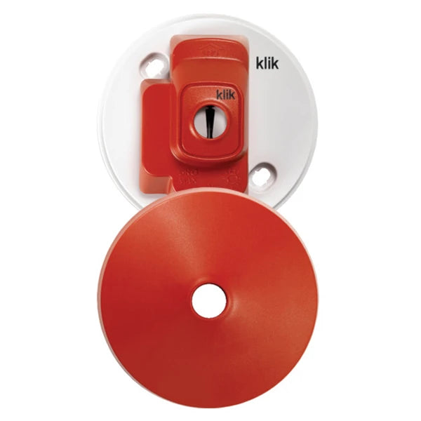 Klik Ceiling Rose 4 Pin Pre-Wired Plug-In Cover 6A Red