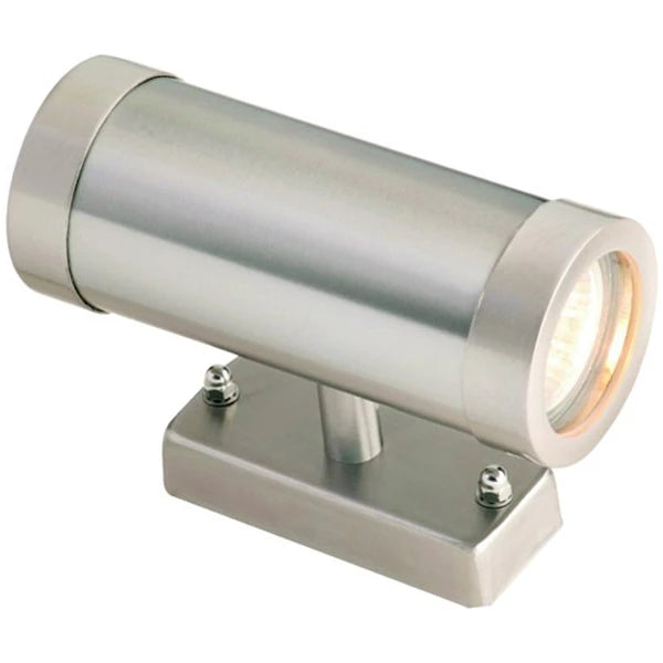 TRALEE 35W GU10 up/down wall light, IP44, Brushed chrome, do