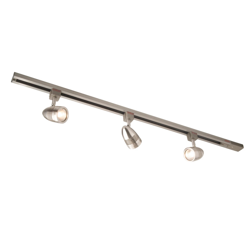 Spotlight Track Kit ACorn 3 Spot 50W 240V White Gz10 Lamp IP20