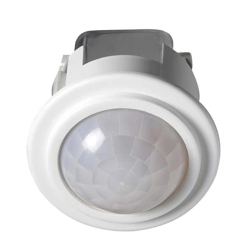 PIR Recessed Adjustable Time Delay 1000W 5m 360° White IP20