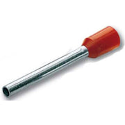 1.5mm² Polypropylene Insulated End Sleeve 8.2mm Pin Length Red