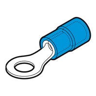 BF Series M5 PVC Insulated Ring Terminal Stud 1.5-2.5mm² Blue