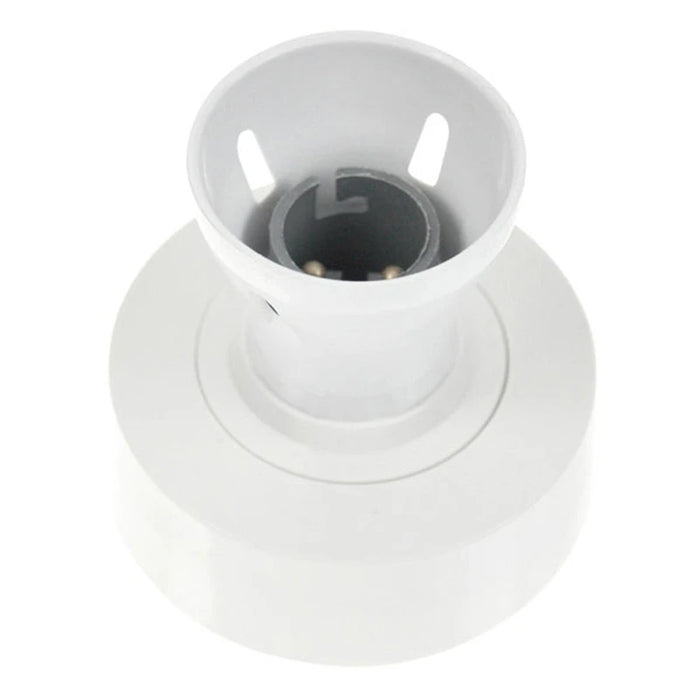 Batten Lamp Holder T2 BC High Output Skirt Loop In White