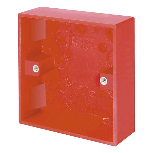 Pattress 1 Gang 25mm Red