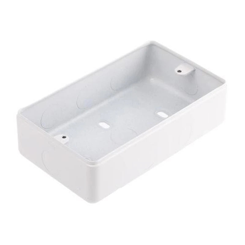 Box 1 Gang Surface 86X86X40mm Aluminium 6 X 20mm Knockouts