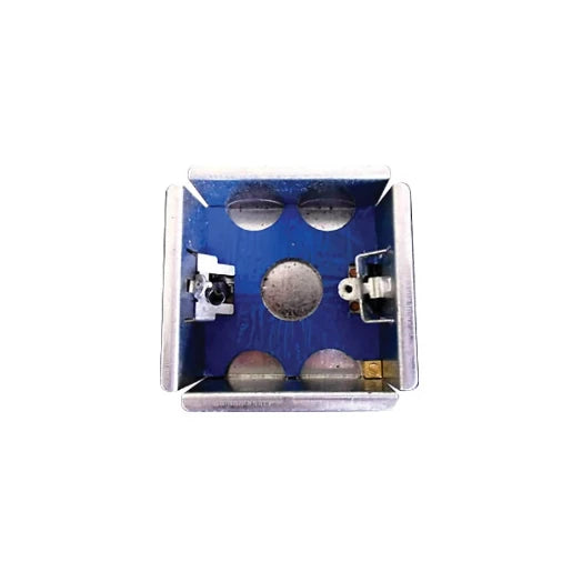 Galvanised Steel 1 Gang 35mm Deep FlameGuard Dry Lining Box