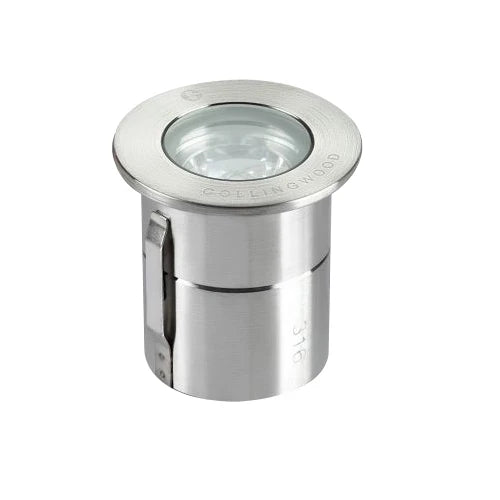 Groundlight Walk Over Spot Warm White LED 1W Stainless Steel IP68