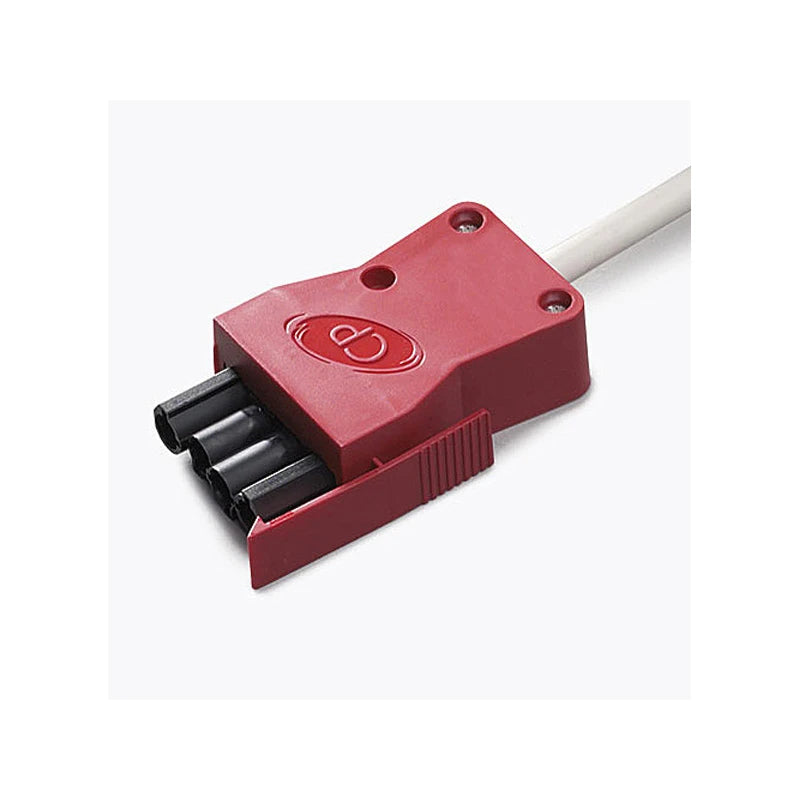 4 Pole 4 Core 5m 1mm LSF Luminaire Lead Red Plug