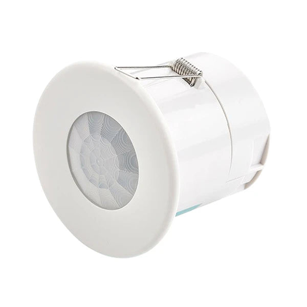 Basic Switching Compact IP40 Ceiling Flush Mounted PIR Presence Detector With 3m Lead