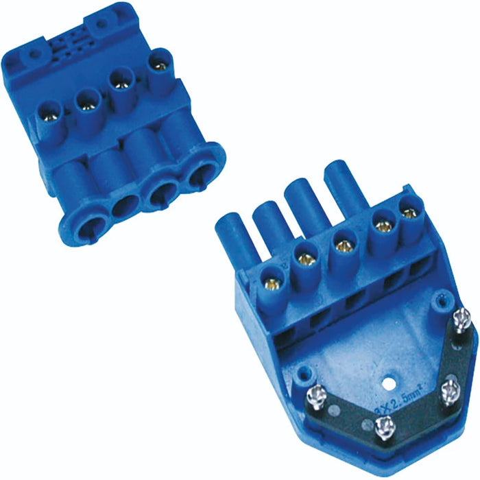 Connector 4 Pin Flow Screw Down Cord Grip 20A 250V