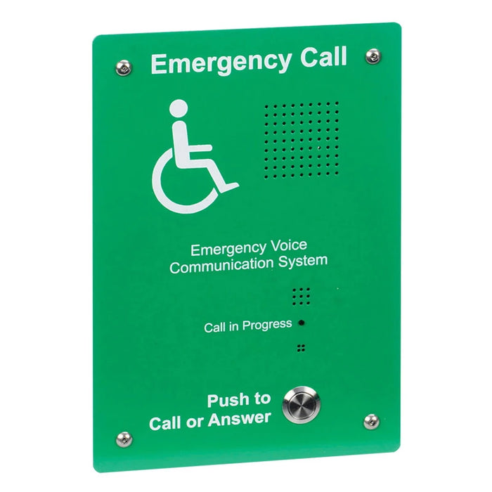 Outstation Handsfree Duplex Evc Outstation Green Flush