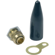 M20 Economy Indoor Non LSF Bw Pack Brass Gland And Locknut Shroud