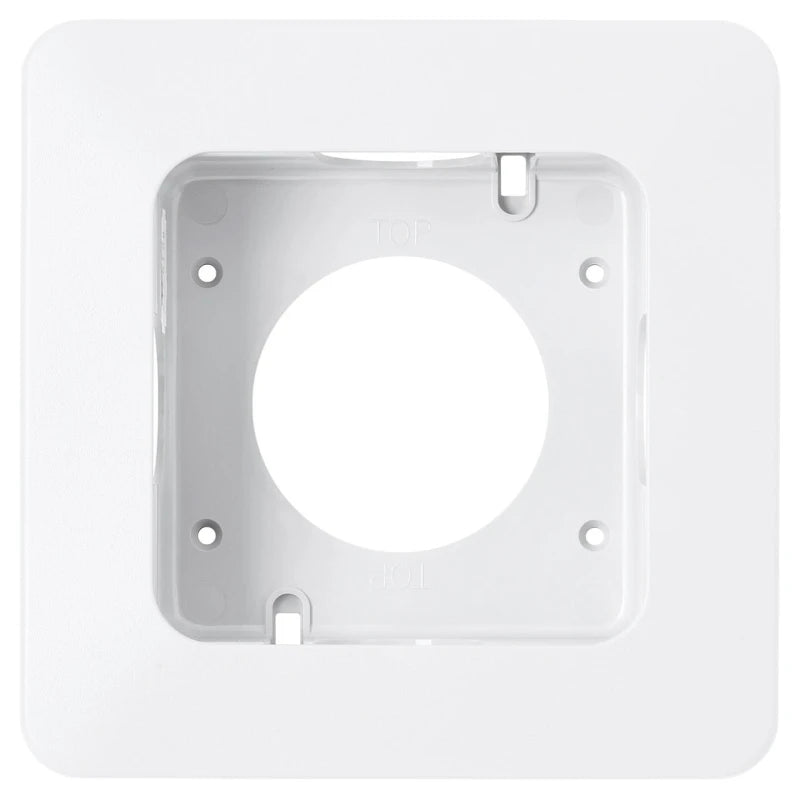 Bezel 1 Gang Flush Mounting 165X165X41mm White