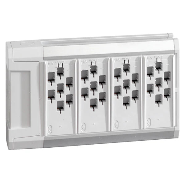 Klik Marshalling Box 4 Way 7P Single Supply 16A Wire In/Plug Out