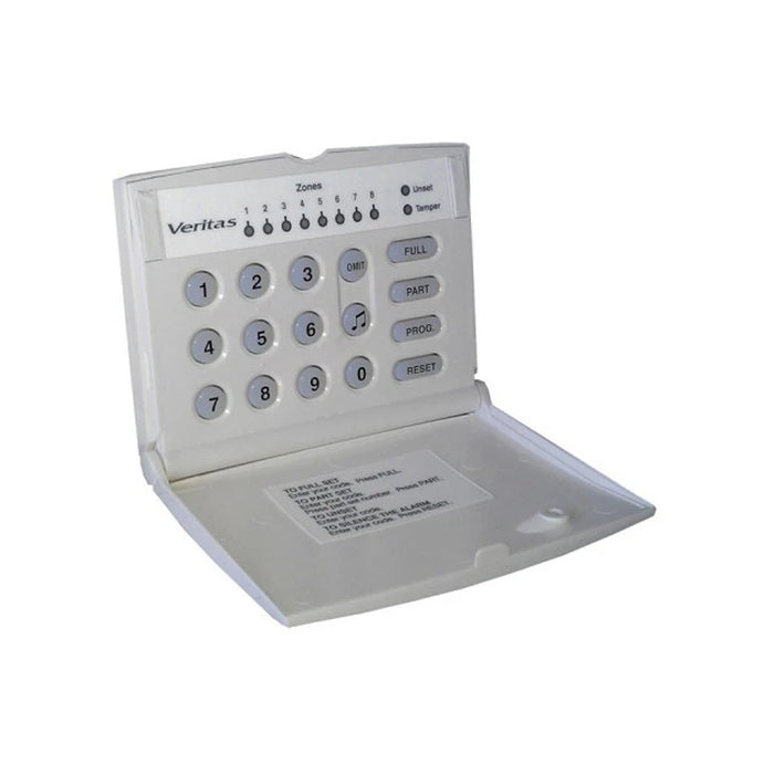Veritas RKP LED Remote Keypad works with Veritas Control Panels, C8, V8, R8, R8 Plus & Excel - White