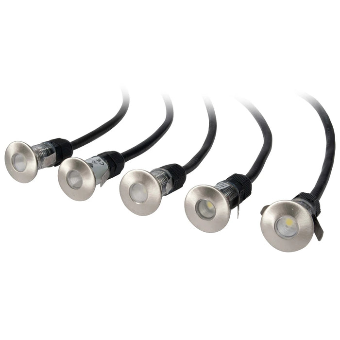 Groundlight Wall Recessed Cool White LED 0.5W Stainless Steel