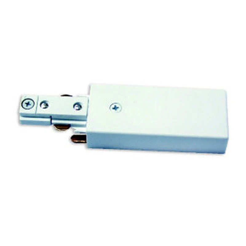 Mainline Mains IP20 84mm Track End Power Feed White