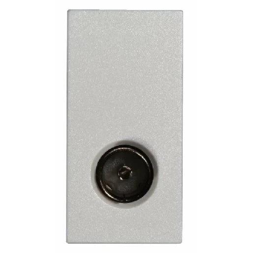 White EuroFix 50X25mm Modular TV Non Isolated