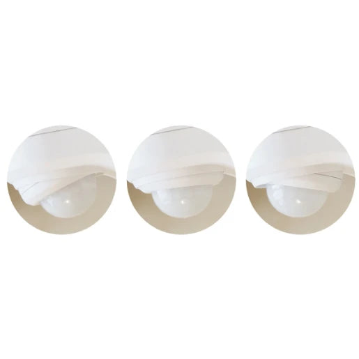 PIR Detector Adjustable Head External 360Degree IP44 White