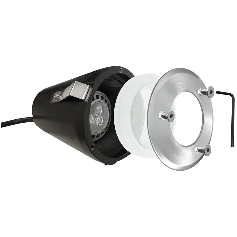 IP68 50W Max Gu10 Deck Light With Stainless Steel Bezel