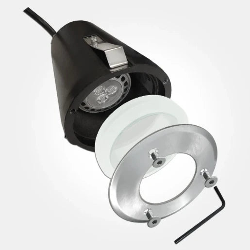 IP68 50W Max Gu10 Deck Light With Stainless Steel Bezel