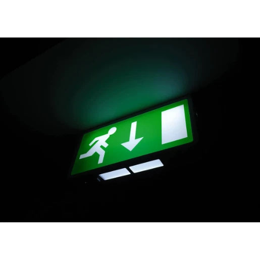 Emergency Exit Sign Box LED 4W 390 x 192 x 60mm White