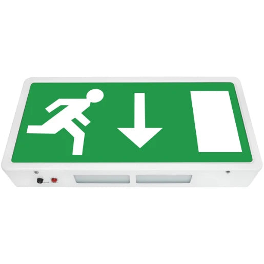 Emergency Exit Sign Box LED 4W 390 x 192 x 60mm White
